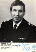 Peter Ellis ITV The Bill Hand Signed Cast Card Photo
