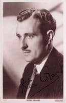 Peter Graves Film Actor Picturegoer Sherlock Holmes Rare Hand Signed Photo