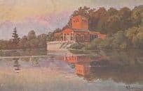 Petersburg Saint Peterhof Park Russian Antique Postcard