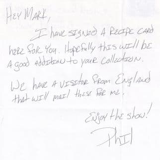 Phil Kromm Ice Road Trucker Fully Hand Written & Signed Large Letter