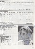 Philip Tufnell English Cricket International Hand Signed Cutting