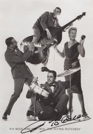 Pia Beck The Flying Jazz Dutchess Hand Signed Photo