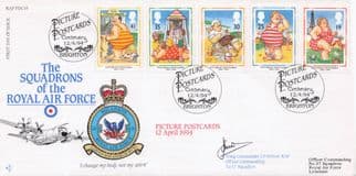 Picture Postcards Brighton Squadrons Of The Royal Air Force Hand Signed FDC