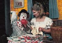 Pipo The Dutch Holland Television Clown Blowing Balloons Vintage Postcard