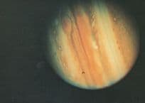 Planet Jupiter from Voyager 1 Spacecraft in 1979 Postcard