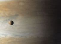 Planet Jupiter's Moon IO Volcanic Eruptions Astronomy Photo Postcard