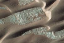 Planet Mars Volcanic Crater Reconnaissance Orbiter Spaceship Postcard