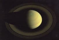 Planet Saturn Rings Comets Asteroid Cassini Spacecraft Postcard