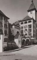 Polytechnic Chalets Interlaken Switzerland Real Photo Postcard