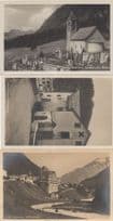 Pontresina Alte Hauser Friedhof Hotel 3x Switzerland Postcard s