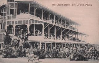 Poona Horse Race Grand Stand India Old Postcard & More