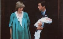 Prince Charles Holds William Baby Royal 1982 Postcard