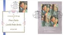 Prince King Charles Camilla Bowles Royal Wedding 2005 LTD TO 50 FDC