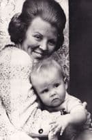 Prince Willem in 1968 1 Year Old Baby Dutch Royal Postcard