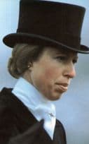 Princess Anne at Royal Badminton Dressage Event in 1982 Postcard