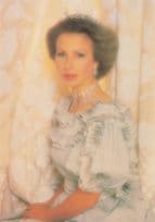 Princess Anne in Stunning Silver Ballroom Dress Royal Photo Postcard