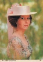 Princess Anne in Summer Royal Hat 1980s Charles Skilton Postcard