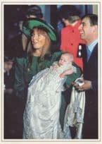 Princess Beatrice Royal Christening in 1988 Royalty Postcard