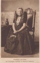 Princess Juliana In Antique Royal Royalty Fashion Costume at 13 Yrs Old Postcard