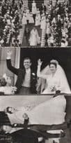 Princess Margaret Royal Wedding 3x Vintage Real Photo Postcard s