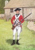 Private Scots Scottish Guard American 1777 Military Uniform Postcard