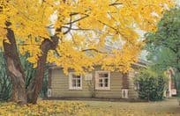 Pskov Pushkin Nannie Cottage Russian Postcard