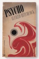 Psycho Alfred Hitchcock Horror Film Movie As Rare Old Book Cover Postcard