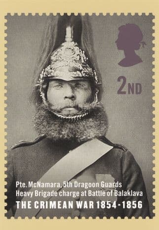 Pte McNamara 5th Dragoon Guards Balaklava Crimean War Postcard