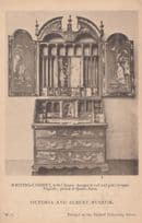 Queen Anne's Chinese Antique Writing Cabinet British Museum Old Postcard
