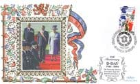 Queen Elizabeth II D-Day 60th Anniversary Benham Ltd Edn FDC