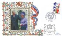 Queen Elizabeth II D-Day 60th Anniversary Rare Benham Ltd Edn FDC