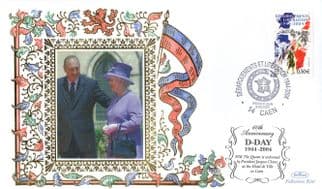 Queen Elizabeth II D-Day 60th Anniversary Rare Benham Ltd Edn FDC