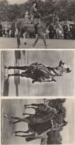 Queen Elizabeth On Horse Royal Equatrian 3x Old Postcard s
