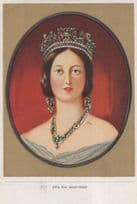 Queen Victoria Antique Victorian Ruler German Cigarette Card
