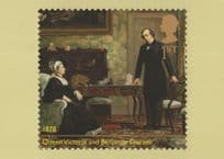 Queen Victoria & Benjamin Disraeli RMPQ Rare Royal Stamp Postcard