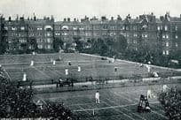 Queens Club Gardens London W1 Wimbledon Tennis Courts Old Postcard