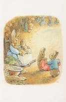 Rabbit in The Tale Of Benjamin Bunny 1904 Beatrix Potter Book Postcard