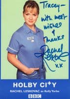 Rachel Leskovac as Kelly Yorke BBC Holby City Hand Signed Cast Card Photo