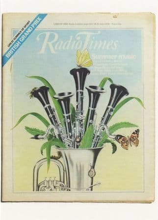 Radio Times The Proms Classical Music BBC TV Show Postcard