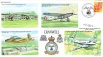 RAF Cranwell Captain MP Colley Station Commander Map LTD TO 80 Hand Signed FDC