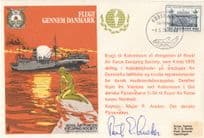 RAF Escaping Society Flukt Gennem Denmark Danish Military Hand Signed Flown FDC