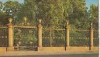 Railings Of The Summer Gardens Garden Leningrad 1980s New Postcard