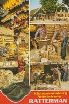 Ratterman Wooden Shoe Clog Clogs Maker Crafts Rare Bovenkerk Holland Postcard