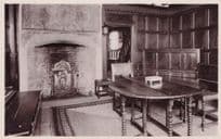Reading Room & Fireplace Harvard House Stratford On Avon Tucks Old RPC Postcard