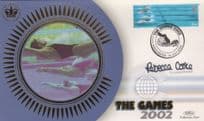 Rebecca Cooke Swimming British Olympic Games 2002 Hand Signed FDC