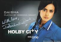 Rebecca Grant as Daisha Hand Signed Holby City Cast Card Photo
