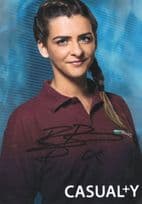 Rebecca Ryan as Gem Dean Casualty Hand Signed Cast Card Photo