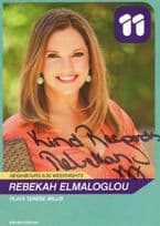 Rebekah Elmaloglou as Terese Willis Neighbours Hand Signed Cast Card Photo