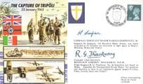 Reginald Gordon Thackeray 40 Squadron WW2 Hand Signed Tripoli FDC