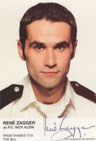 Rene Zagger as PC Nick Klein The Bill ITV Hand Signed Cast Card Photo